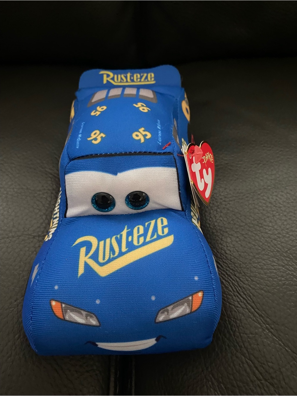 Ty Plush Blue Rust-eze Lightning McQueen Stuffed Toy